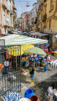 Street Market in Naples, Italy